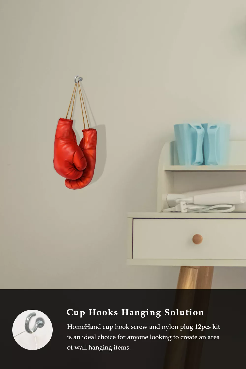 Cup Hook Solution for Compact Workspaces